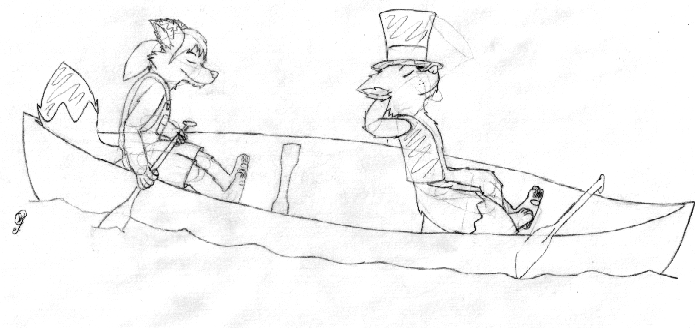 Ozy and Millie Canoe sketch
