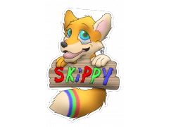 Skippy Fox - Conbadge Exchange, July 2014